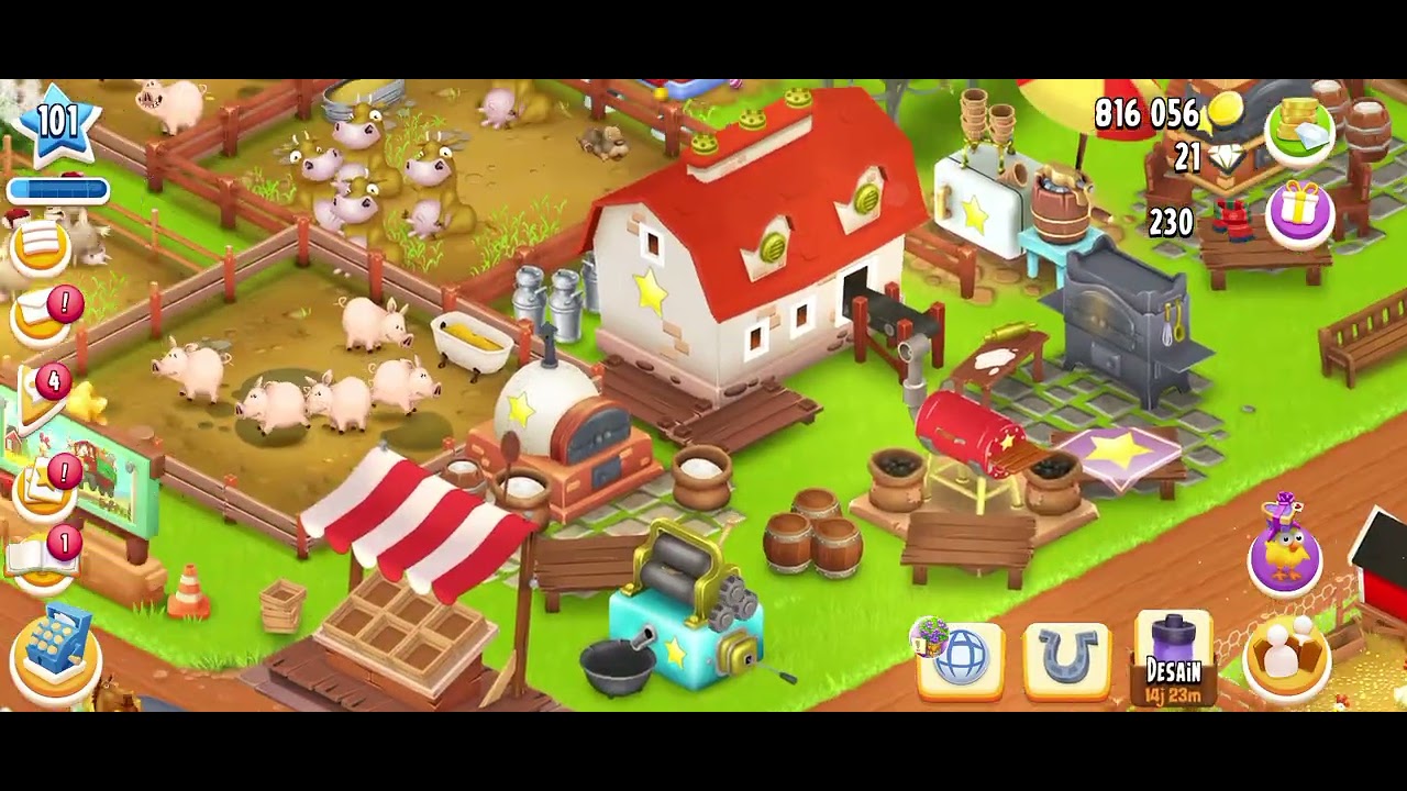 Hay day level 101 day 6