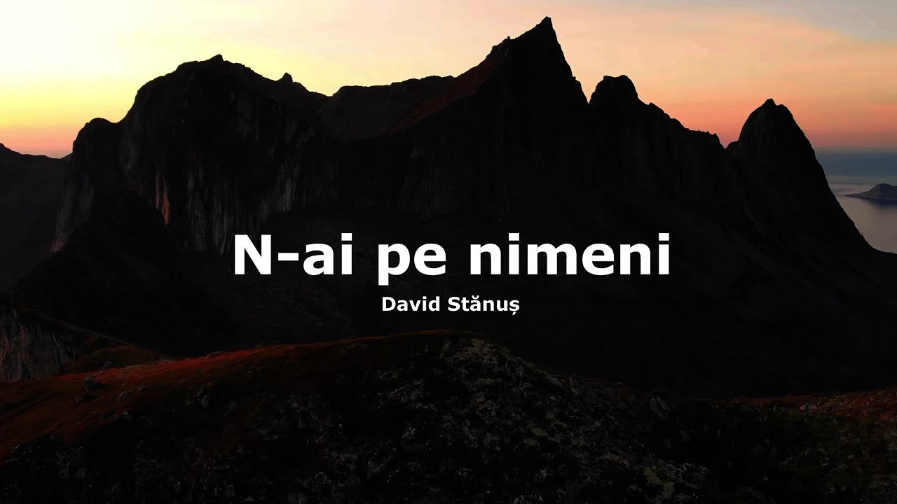 David Stănuș | N-ai pe nimeni