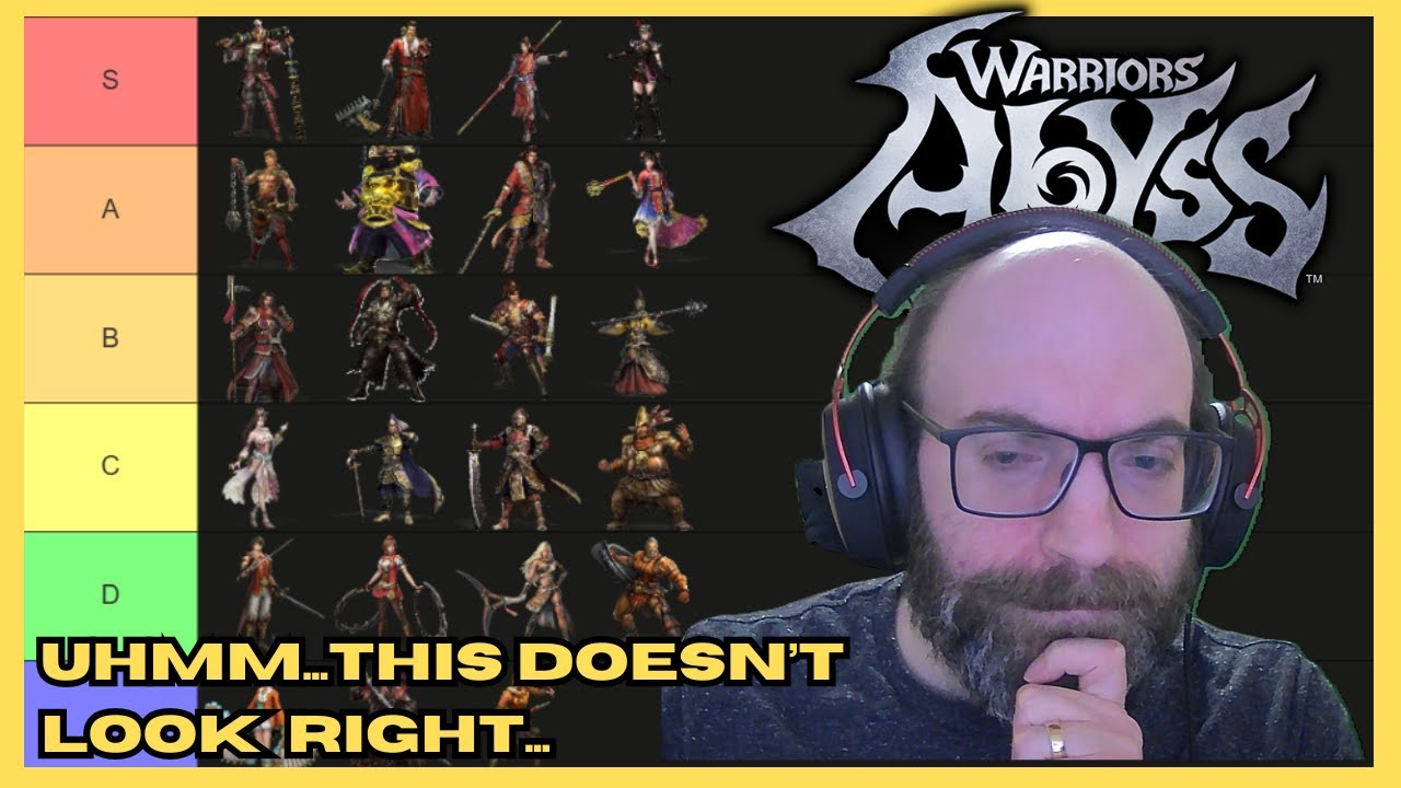 Character Tier List - PART 2 - Wu & Other - Warriors: Abyss