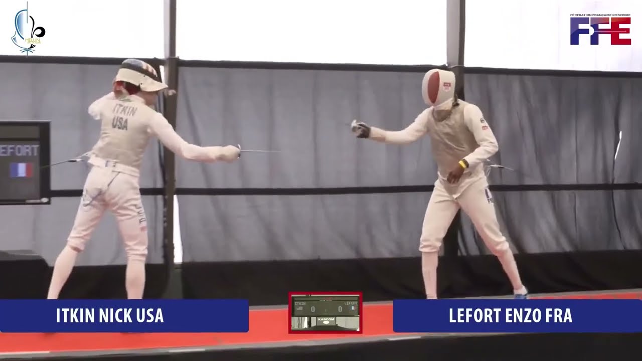 Melun Open 2022 SMF - L8 - Nick Itkin USA v Enzo Lefort FRA