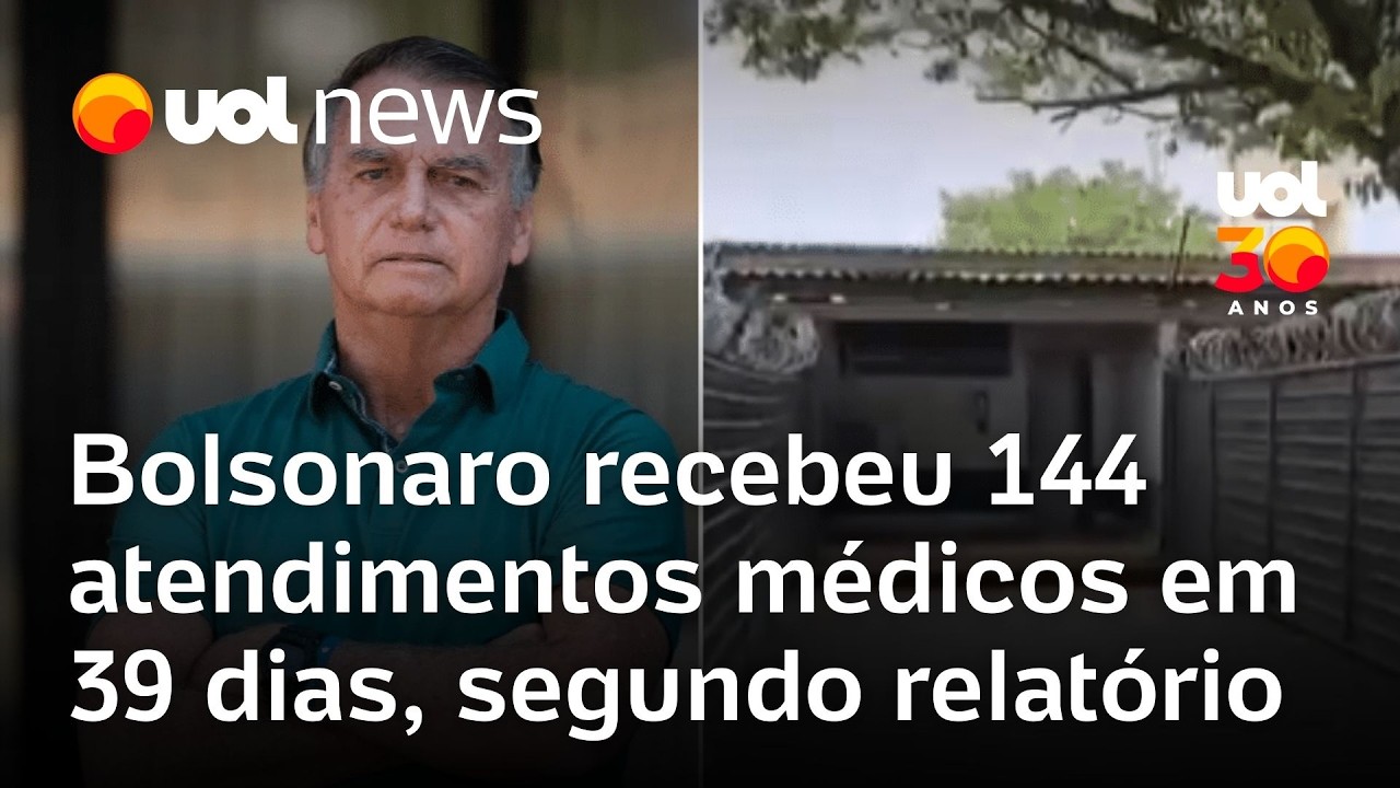 Bolsonaro recebeu 144 atendimentos médicos em 39 dias, segundo relatório da Papudinha