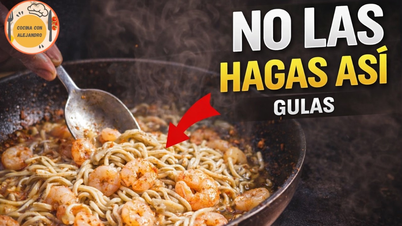 Angulas con Gambas al Ajillo | Receta Fácil, Rápida y Sabrosa