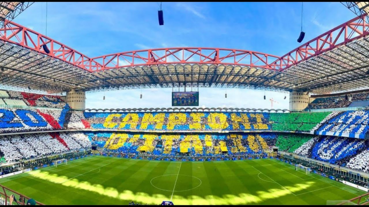 Inter Milano supporters' amazing choreography for the 20° Scudetto (multicam) - 19 May 2024