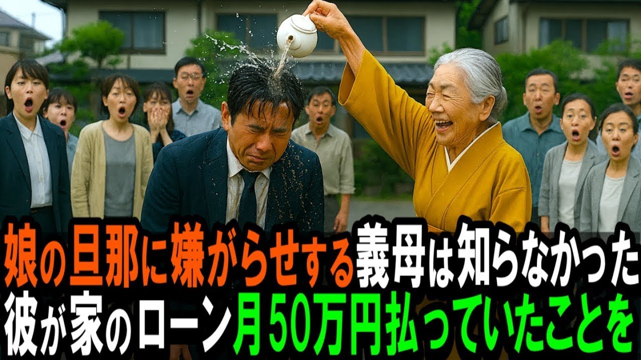 【スカッと】嫁の旦那に嫌がらせする義母は知らなかった。彼が家のローン月50万払っていたことを。【シニア】