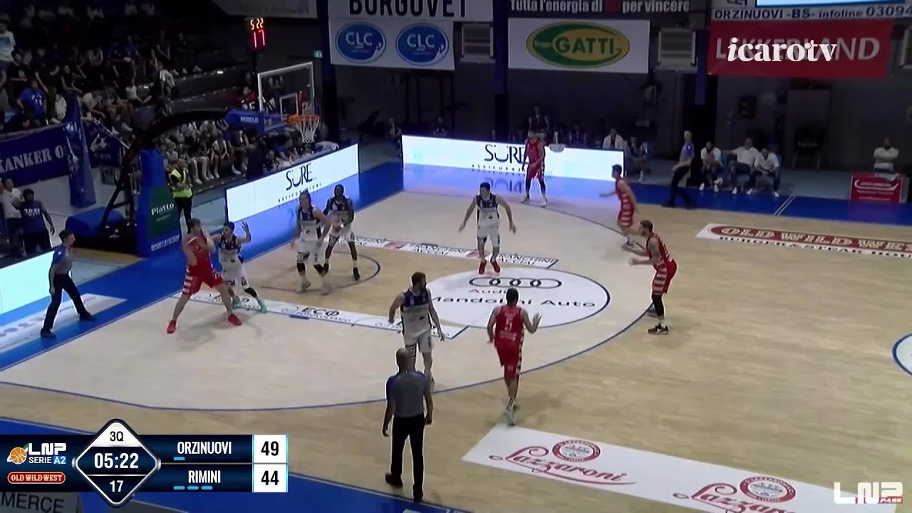 Agribertocchi Orzinuovi-RivieraBanca Basket Rimini 74-70, il servizio