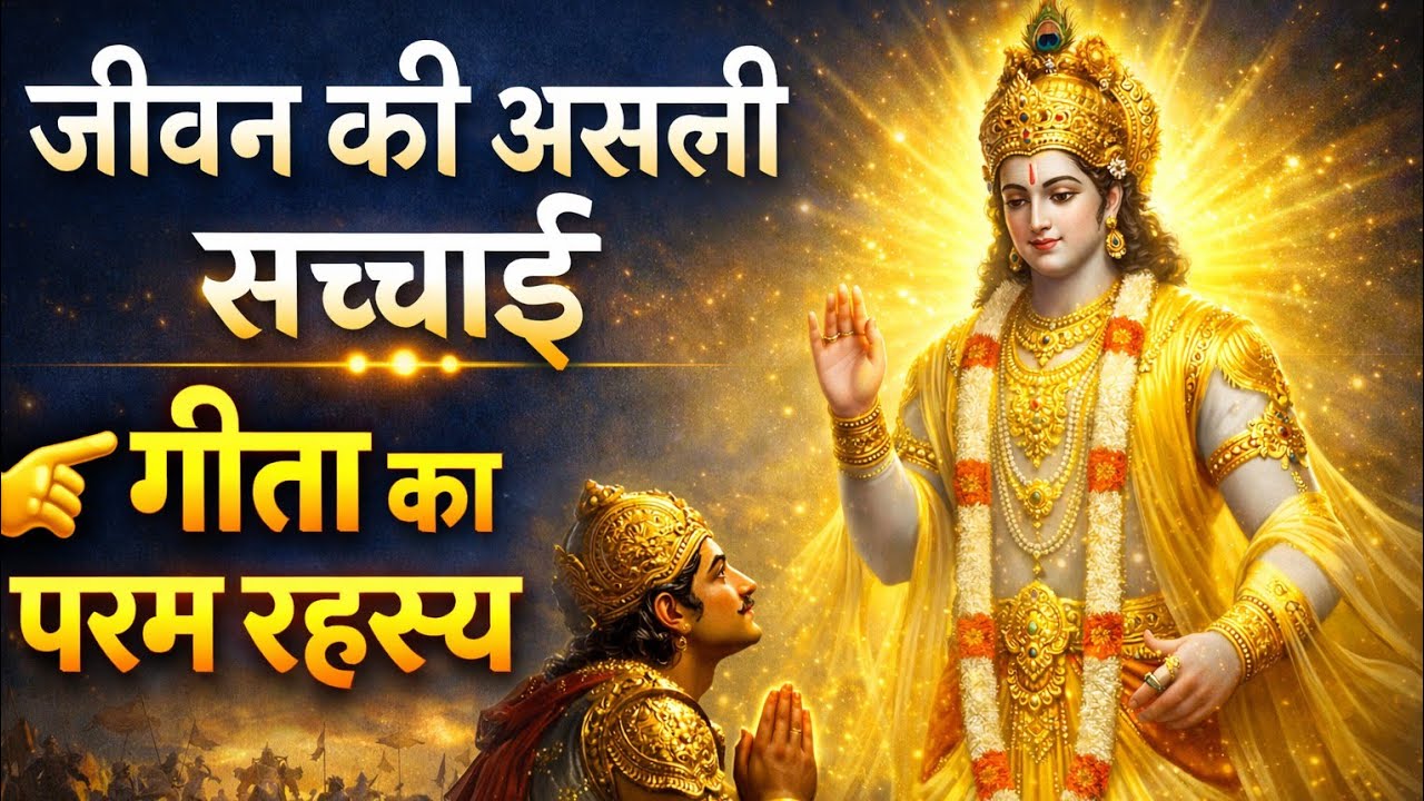 जीवन की असली सच्चाई | श्रीकृष्ण का दिव्य गीता ज्ञान | आत्मा का परम सत्य ✨