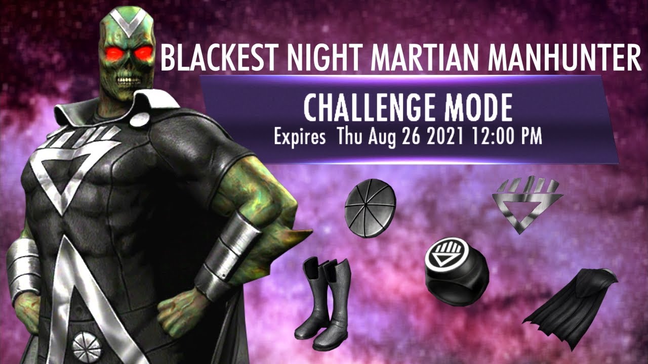 Blackest Night Martian Manhunter Challenge Mode FULL RUN - Injustice Mobile NightSkope