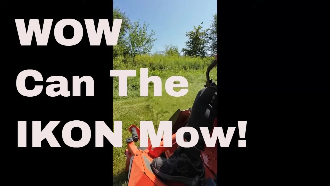 2023 Ariens IKON Mowing Tall Grass