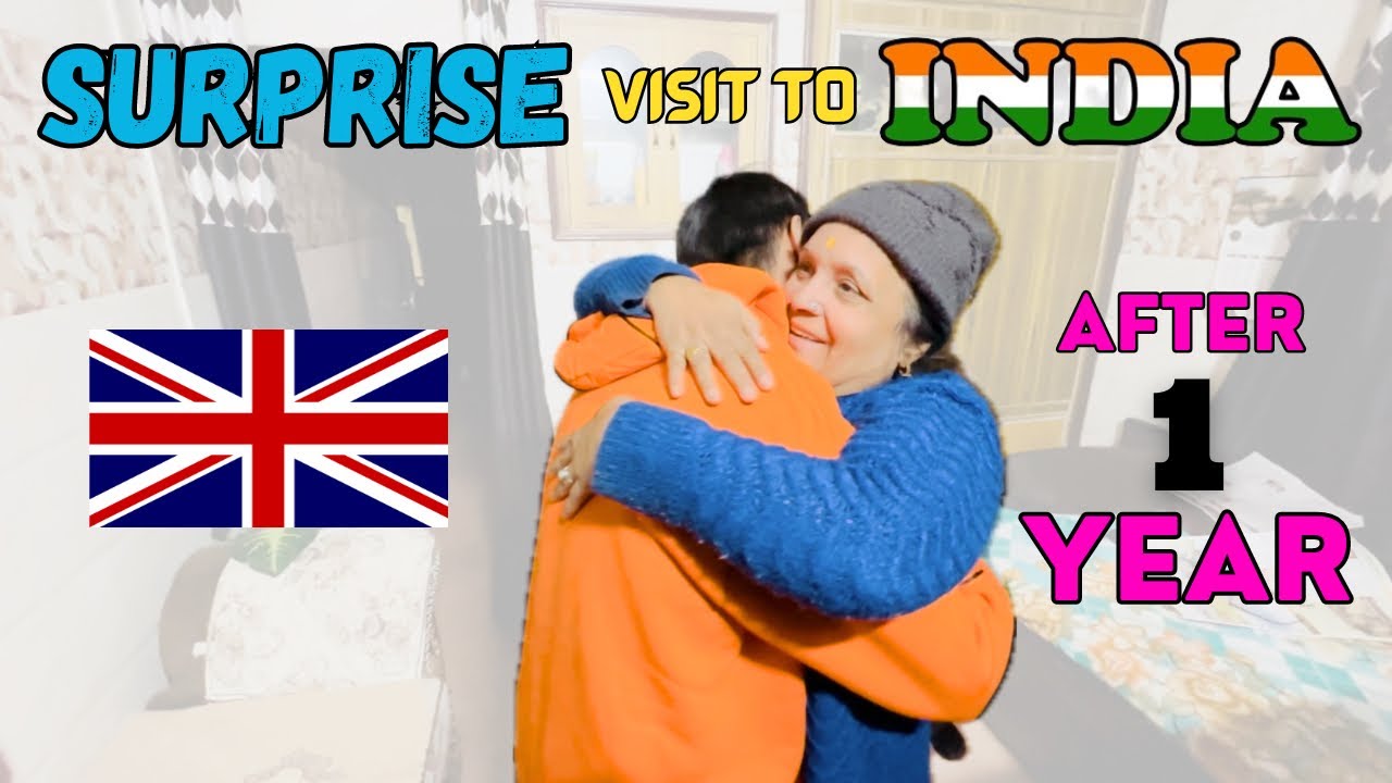 Surprising MOM | Uk🇬🇧 to India🇮🇳 | After 1 year | Emotional Moment | England | #siblingsinuk