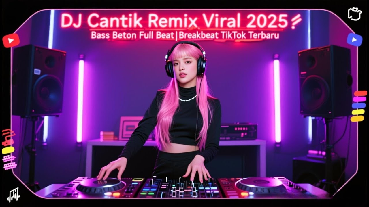 DJ Cantik Remix 2025 🔥 Breakbeat Bass Beton Viral  Full Bass Goyang TikTok