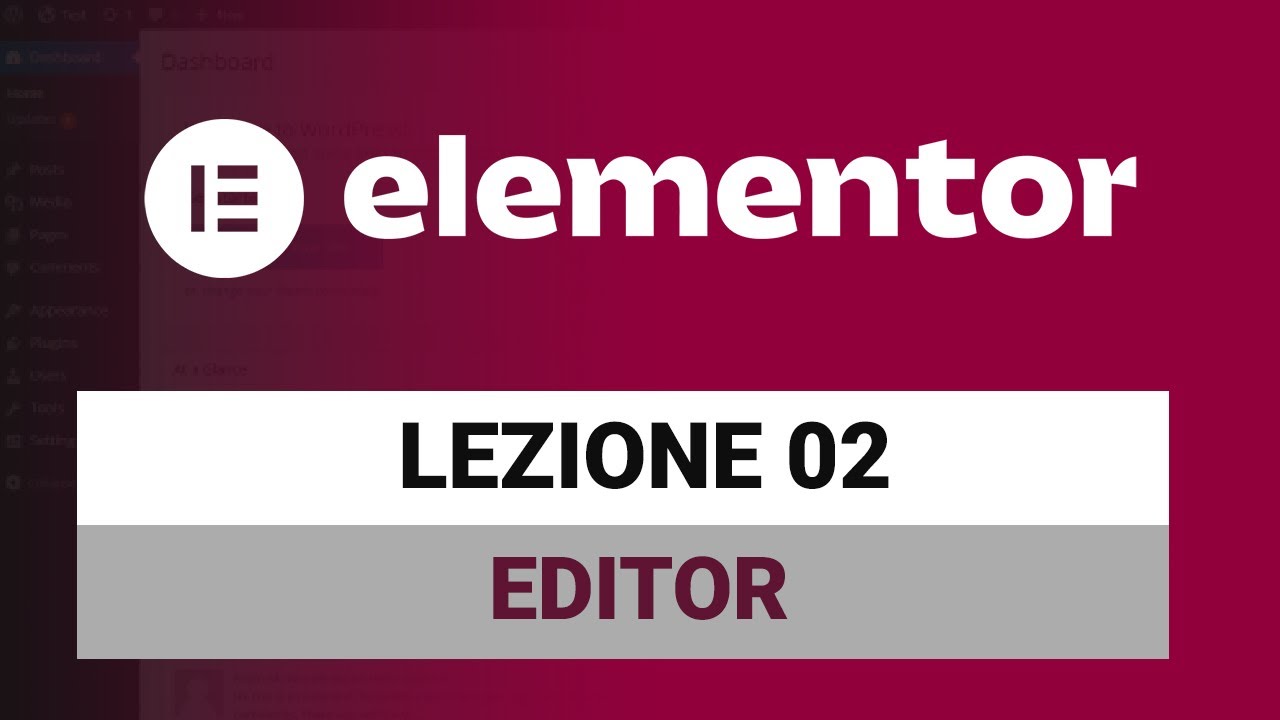 L' Editor di Elementor - Elementor Free Tutorial Italiano 02