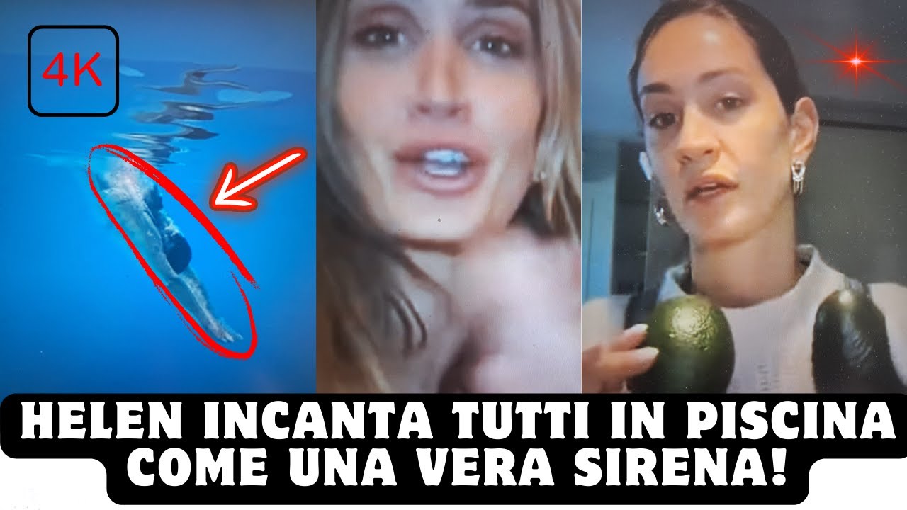 Helen incanta tutti in piscina come una vera sirena!
