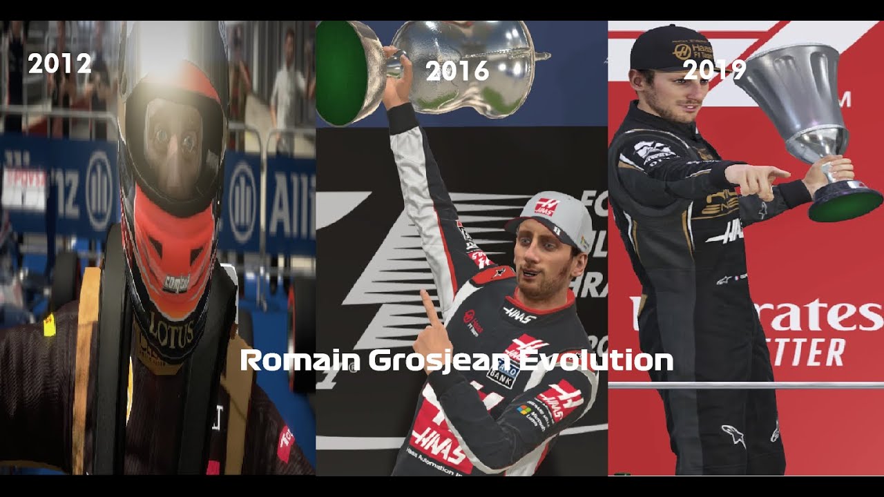 Romain Grosjean: evolución en los juegos de F1 (2012-2019)