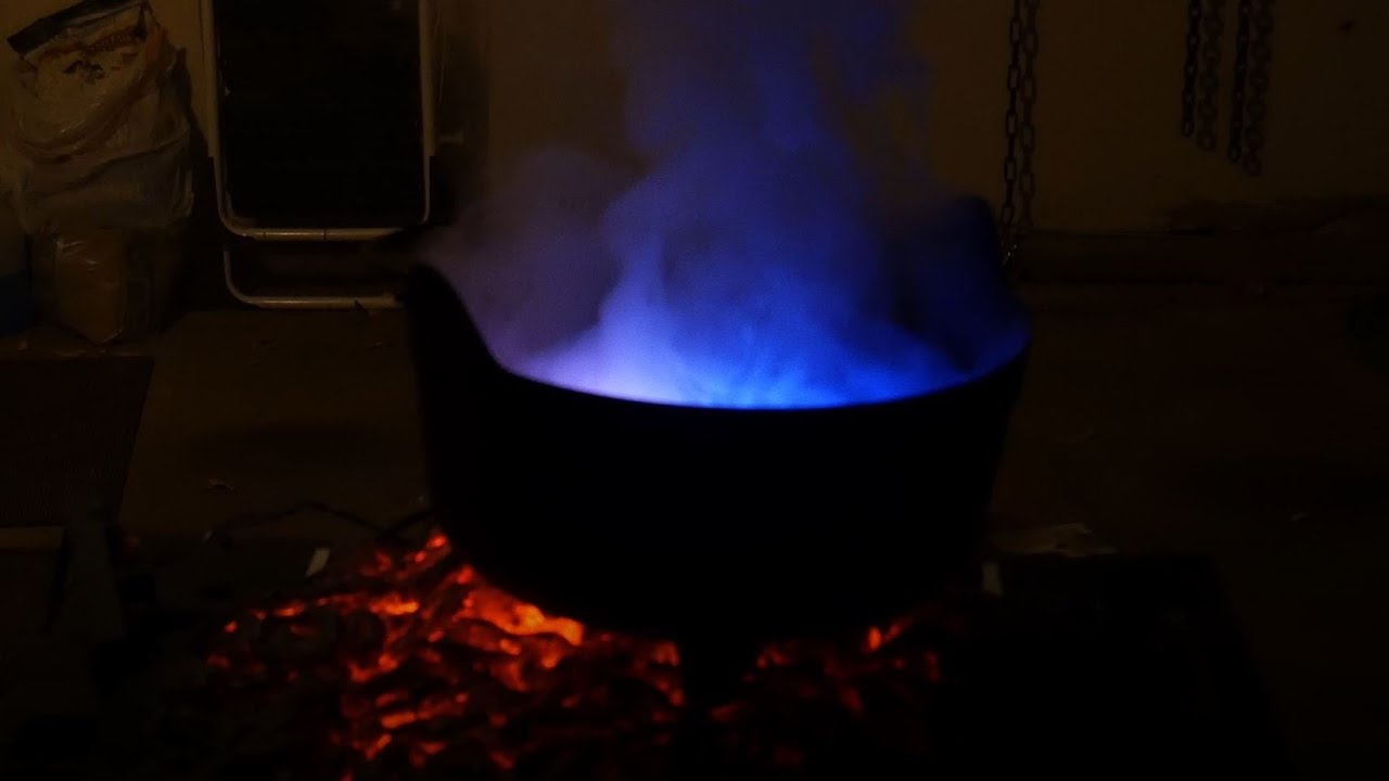DIY Halloween Decorations: How to Make a Fogging Witch's Cauldron and Spray Foam Fire Pit