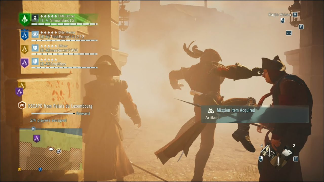 AC Unity - Club Coop epic teamwork - Museum Heist