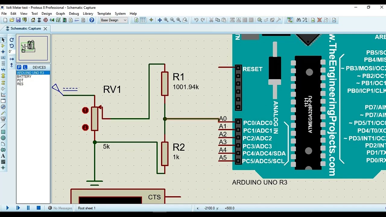 Digital Multimeter Using Arduino for Measure  Voltage from 0 to 1000V