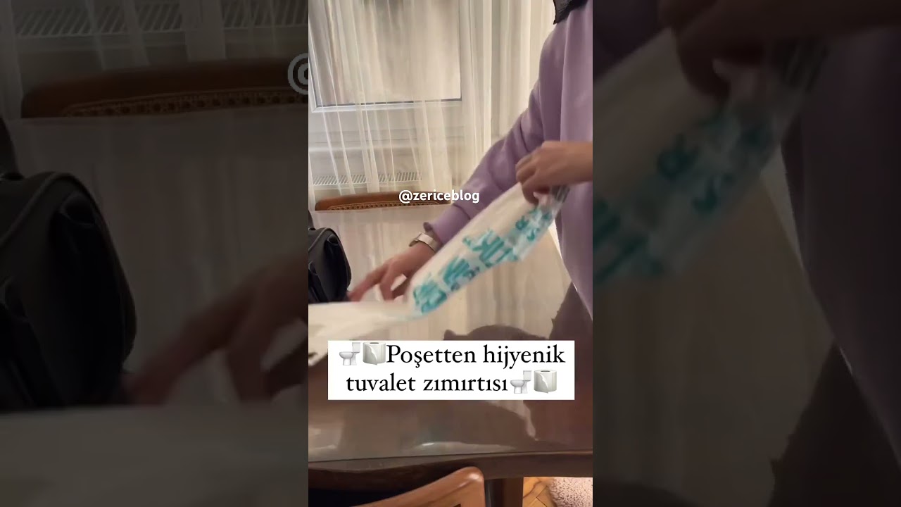 Dışarda tuvalet kullanırken &ccedil;ok işine yarayacak bir poşet🤭 reklam yoktur. Abone olmayı unutmayın🌻