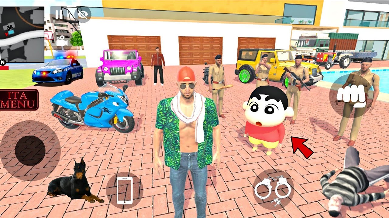 🤯 Police Arrested Shinchan in Indian Theft Auto Simulator 💥😱 New Update New Cheat Code 💥🥳