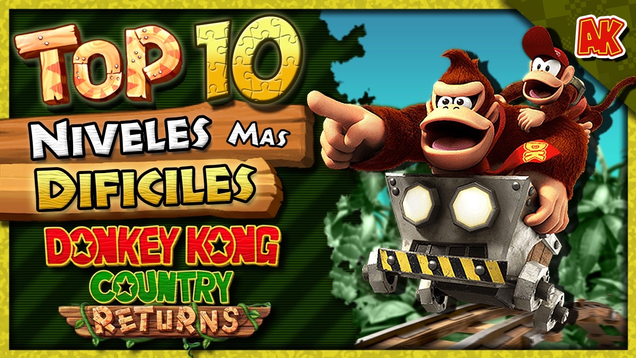TOP 10: Niveles MÁS DIFÍCILES de DONKEY KONG COUNTRY RETURNS