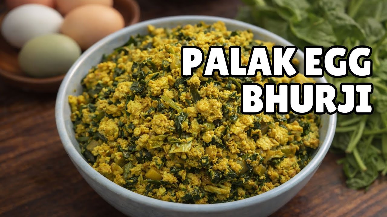 Palak Egg Bhurji | Healthy Spinach Egg Recipe | GSP Kitchen