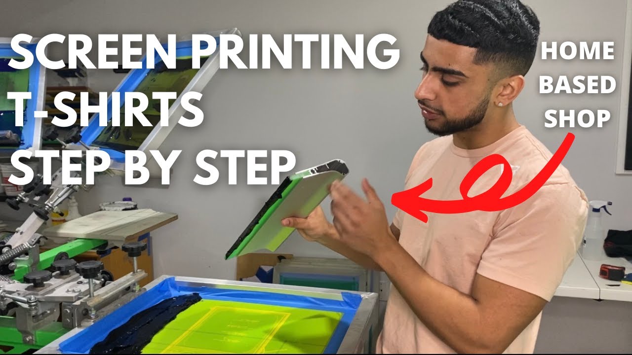 SCREEN PRINTING FROM HOME STEP BY STEP! | HOME BASED SCREEN PRINT SHOP