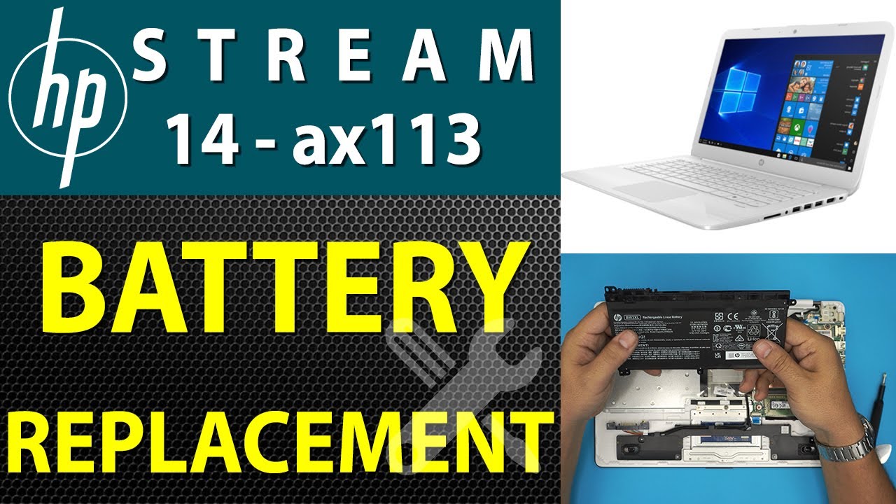 HP Stream 14 Ax113 🚩Замена аккумулятора