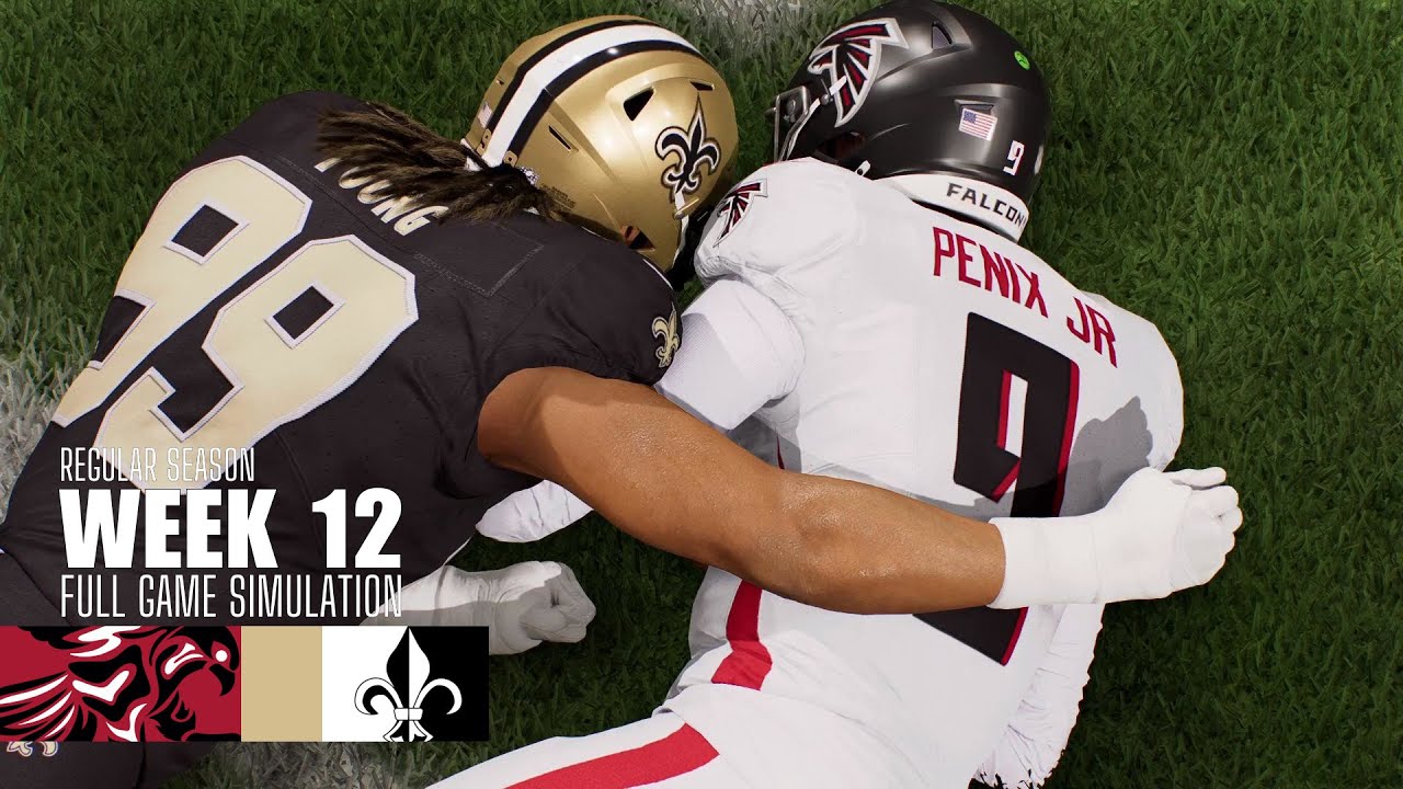 Falcons vs. Saints | 2025-26 Season Week 12 | Madden NFL 26 Simulation