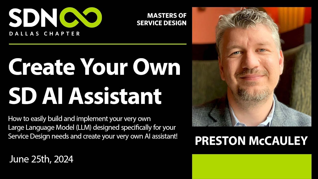 Create Your Own Service Design AI Assistant: Building your own service design large language model