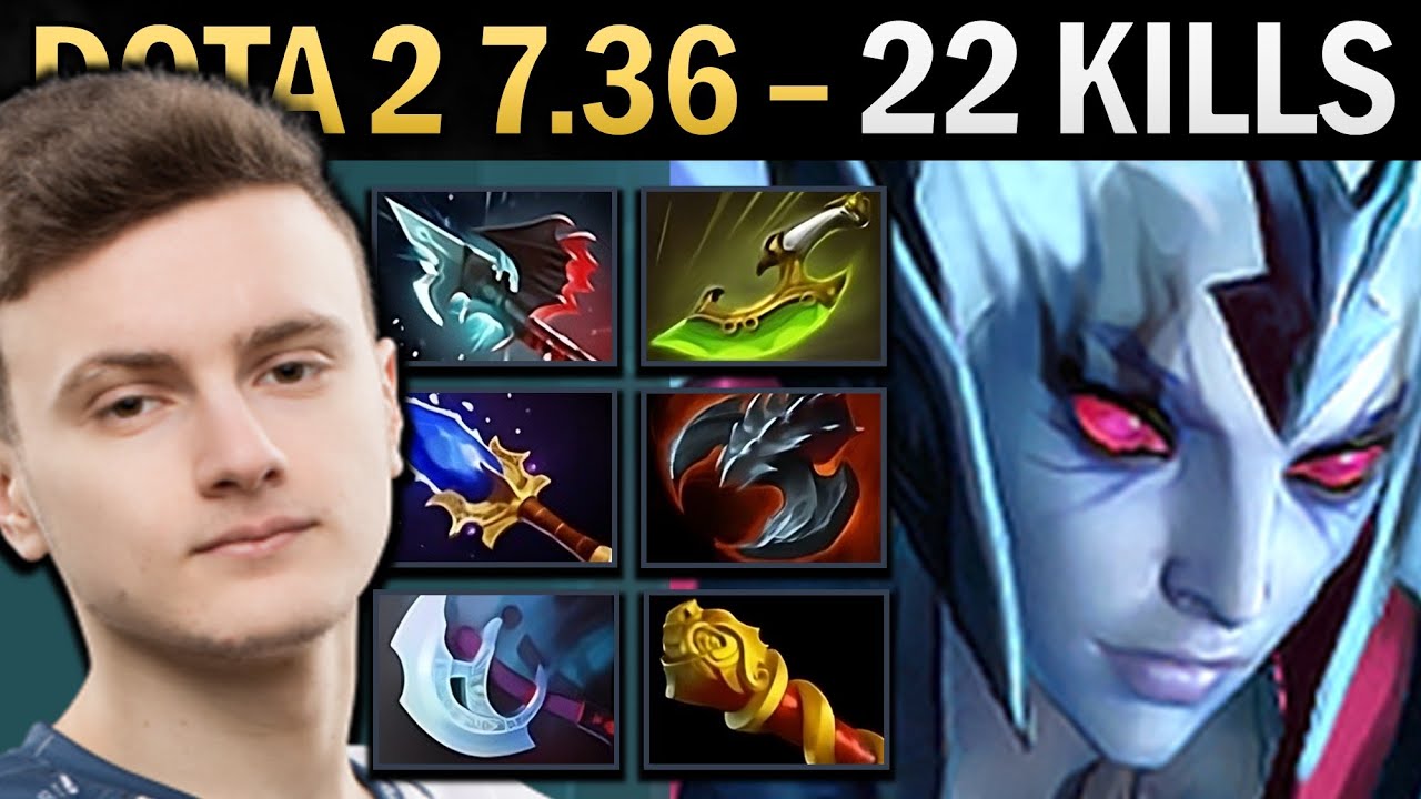 Vengeful Spirit Gameplay Miracle with 22 Kills and Pike - Dota 7.36
