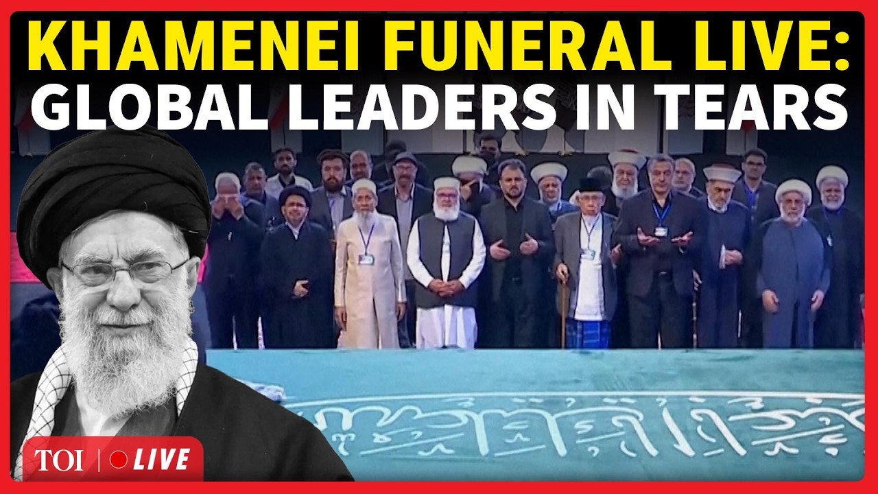 Khamenei Funeral LIVE | First Visuals Of Coffin OUT; World Leaders Gather As Iran Bids Farewell