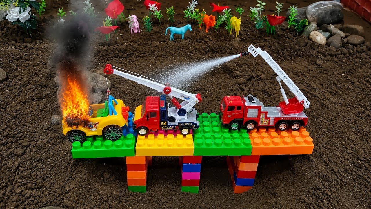 Mega Bridge Construction Fire Accident 🔥 | Fire Service Rescue Operation