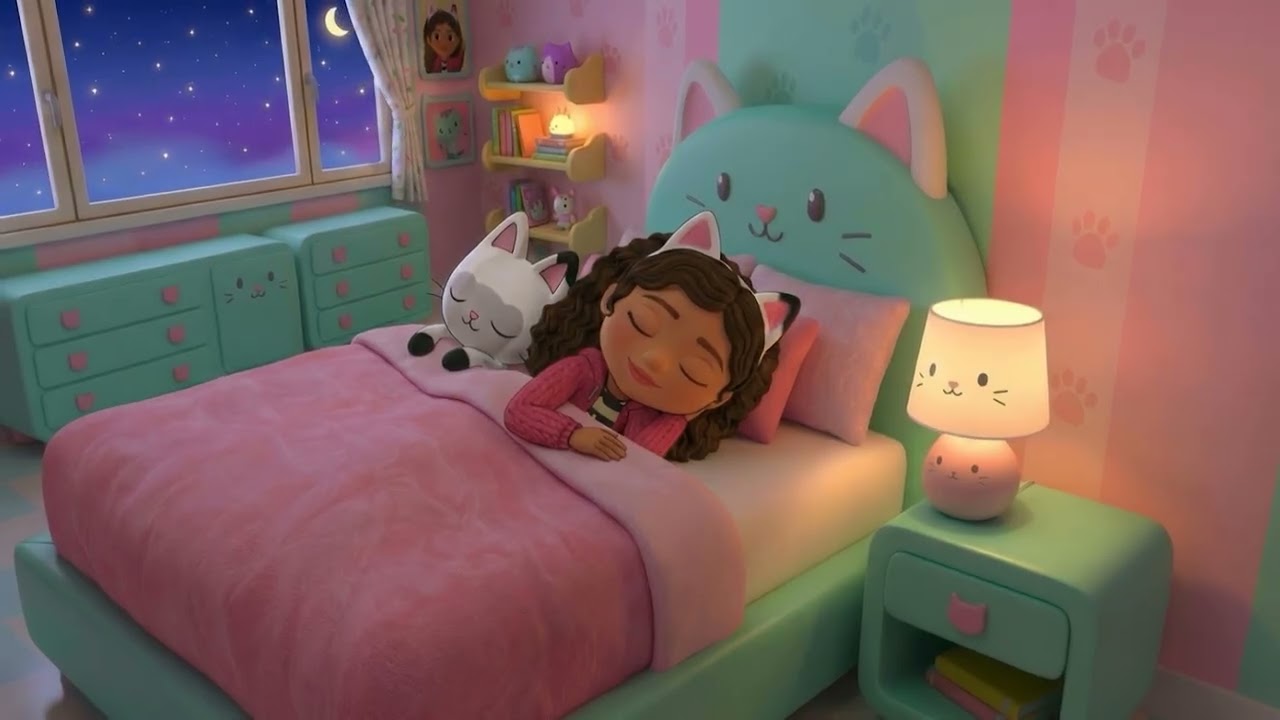 Gabby's Dollhouse Lullaby Sleep Time: Relaxing Music for Kids' Naps & Bedtime -3 hours! #lullabies