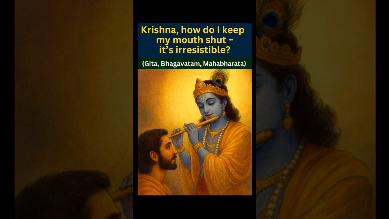 Krishna, how do I keep my mouth shut-it&rsquo;s irresistible? #krishna #bhagavatam #bhagavadgita