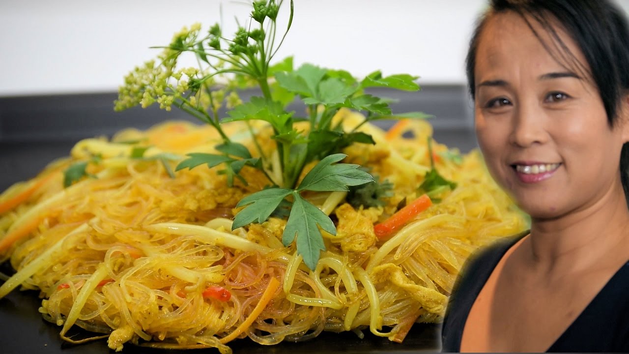 Singapore Stir-Fry Noodle Recipe (Chinese Style Cooking)