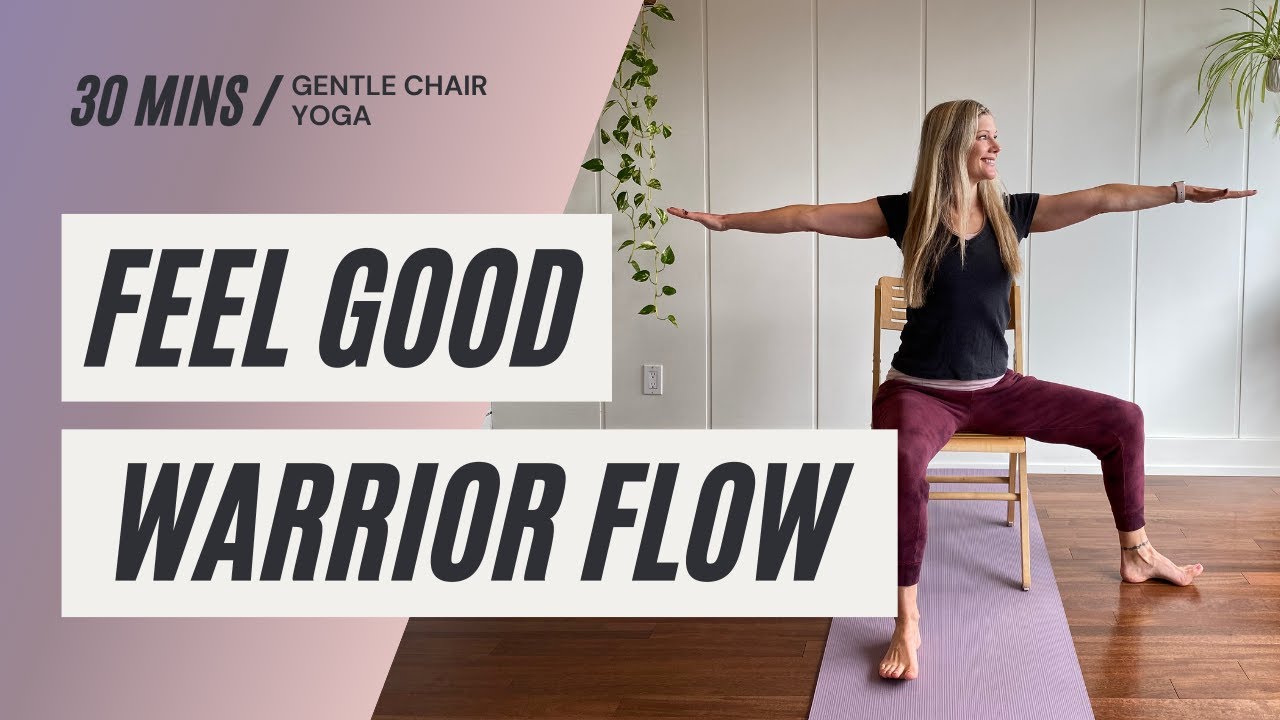 Chair Yoga | 30 min | Feel Good Warriors | Cara Kircher
