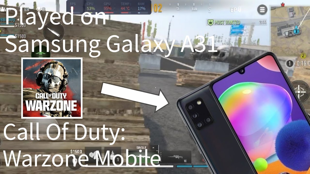 Call Of Duty: Warzone Mobile gameplay, on Samsung Galaxy A31, Mediatek Helio P65, RAM 6GB