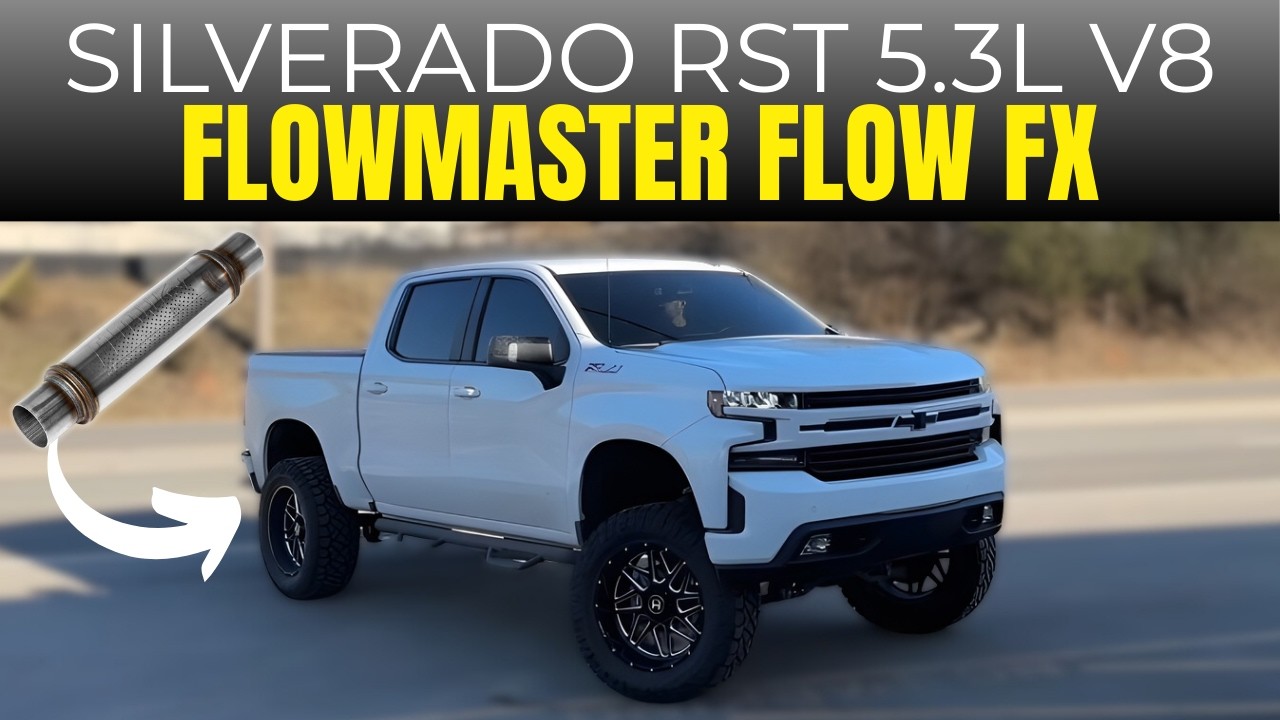 Chevrolet Silverado RST 5.3L V8 2022 года с глушителем Flowmaster Flow FX!
