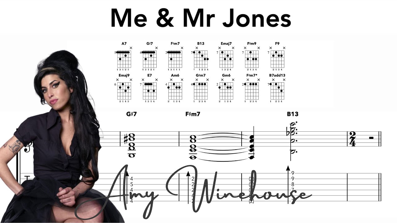 Me & Mr Jones Guitar Chords - Amy Winehouse
