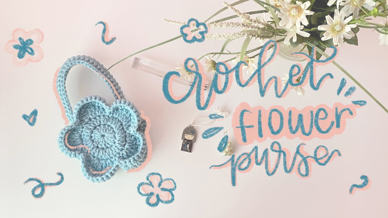 crochet mini flower purse tutorial (super cute!)