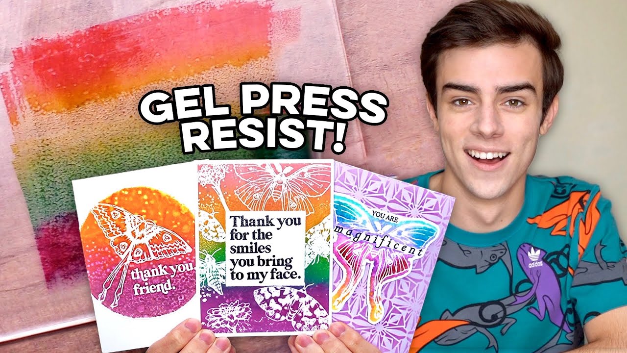Gel Press Resist Techniques & STUNNING Gina K. Release!