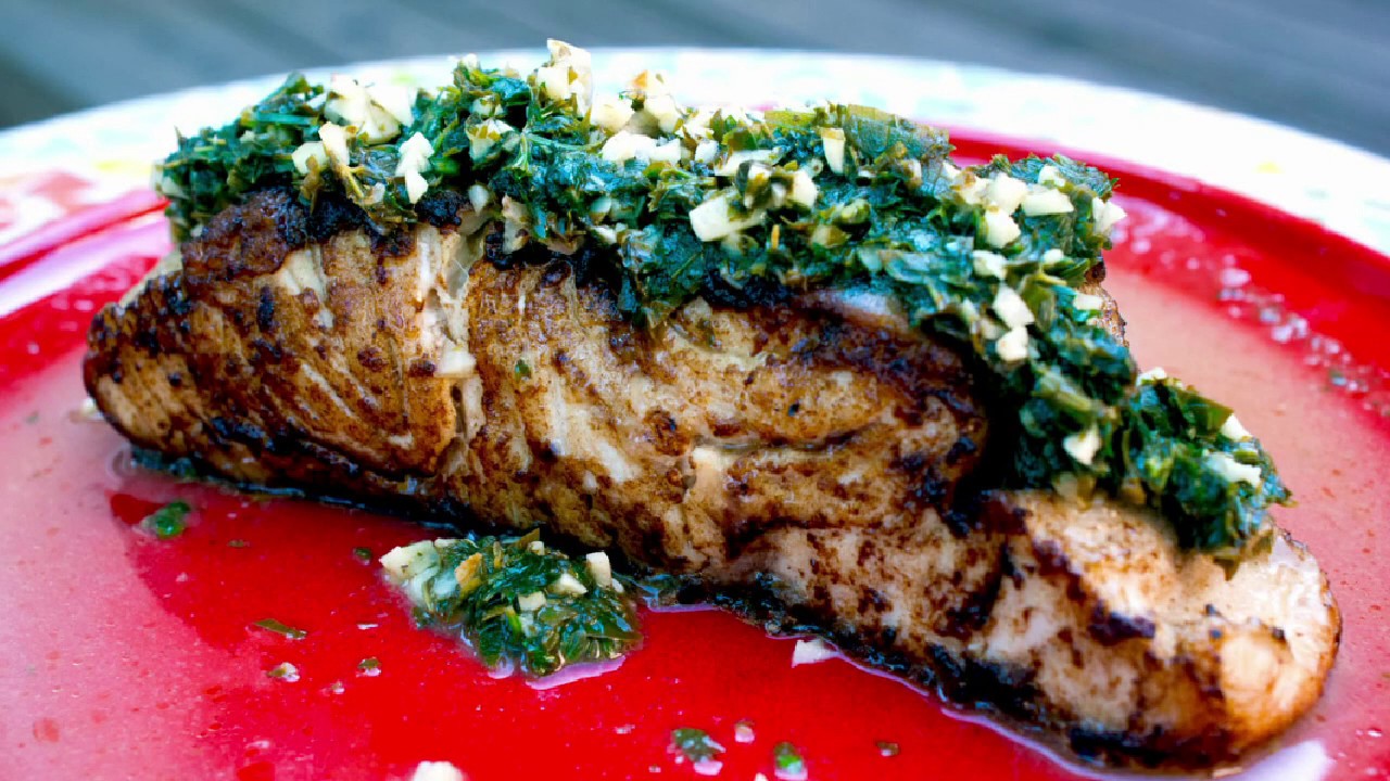 White Sea Bass with Garlic