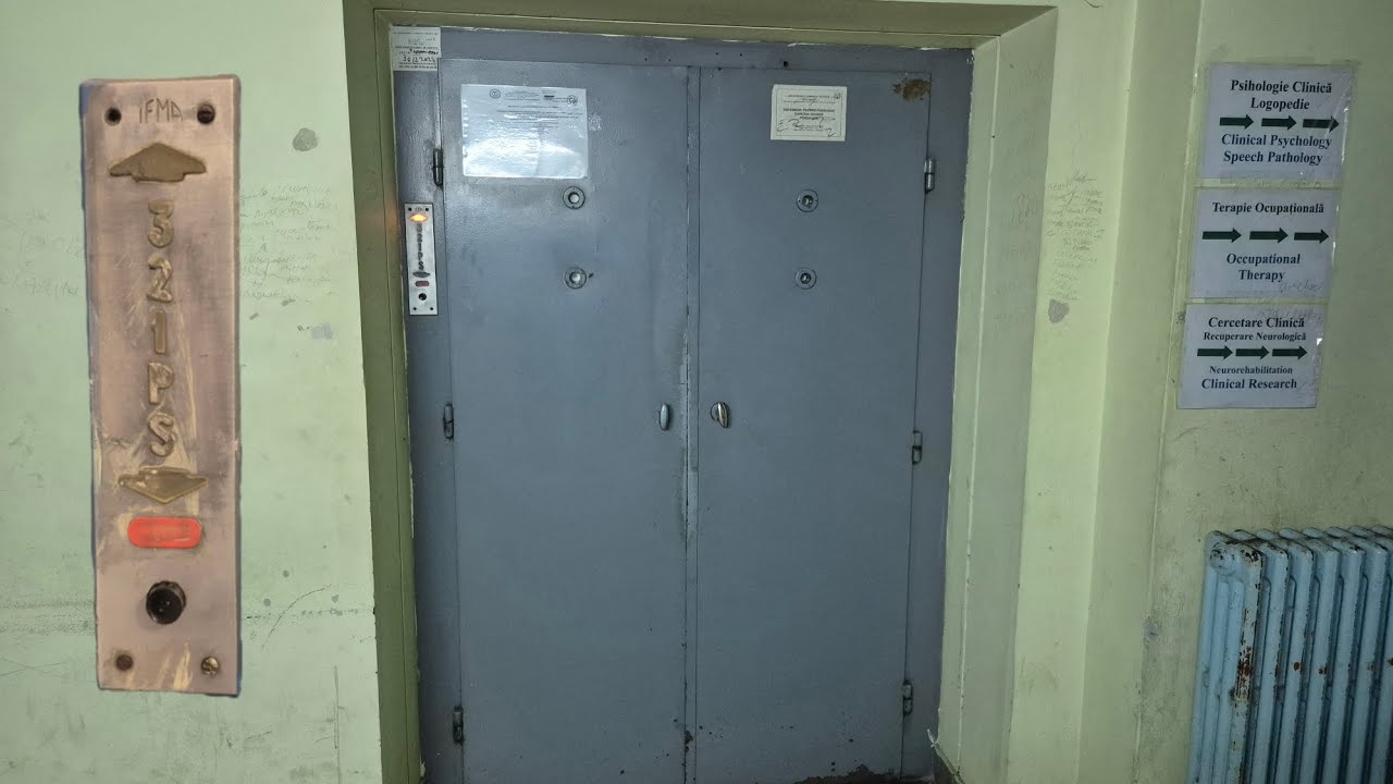 (With Permission) Old IFMA bed elevator at Elias University Hospital in Bucharest, Romania