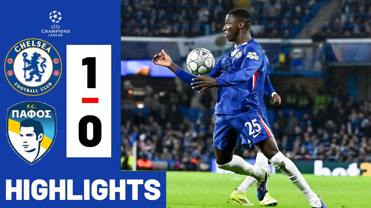 CAICEDO GOAL! Chelsea vs Pafos 1-0 HIGHLIGHTS Champios Legue 25/26