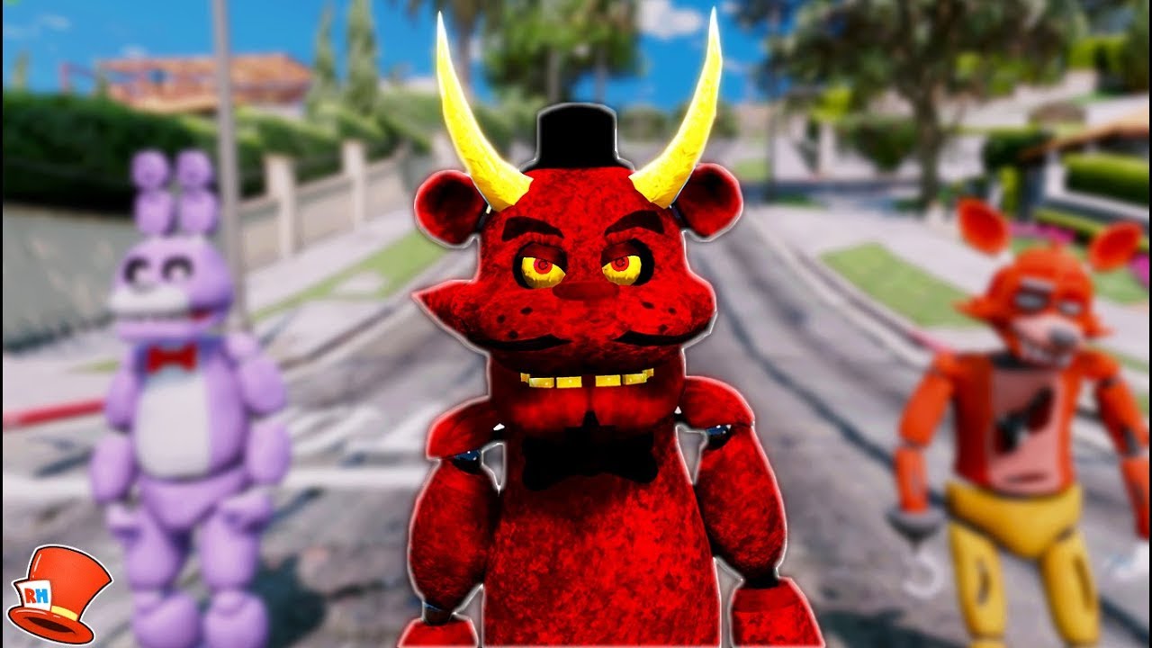 NEW DEVIL FREDDY ANIMATRONIC! (GTA 5 Mods FNAF RedHatter)