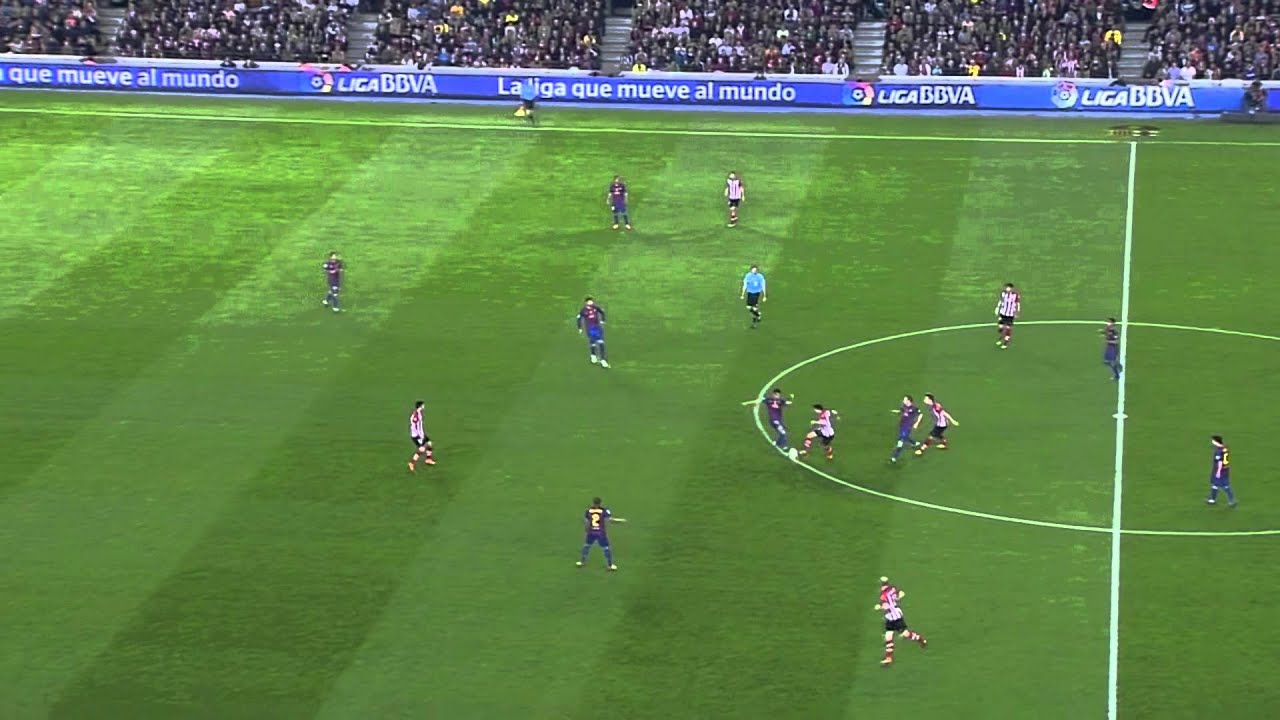 Andrés Iniesta y Xavi Hernández Vs Athletic Bilbao (31.03.12)