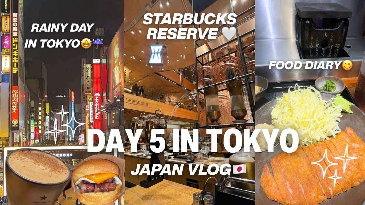 STARBUCKS RESERVE ROASTERY TOKYO 🇯🇵🤩 | A RAINY DAY IN JAPAN, 7-ELEVEN, SANRIO & EGGSLUT