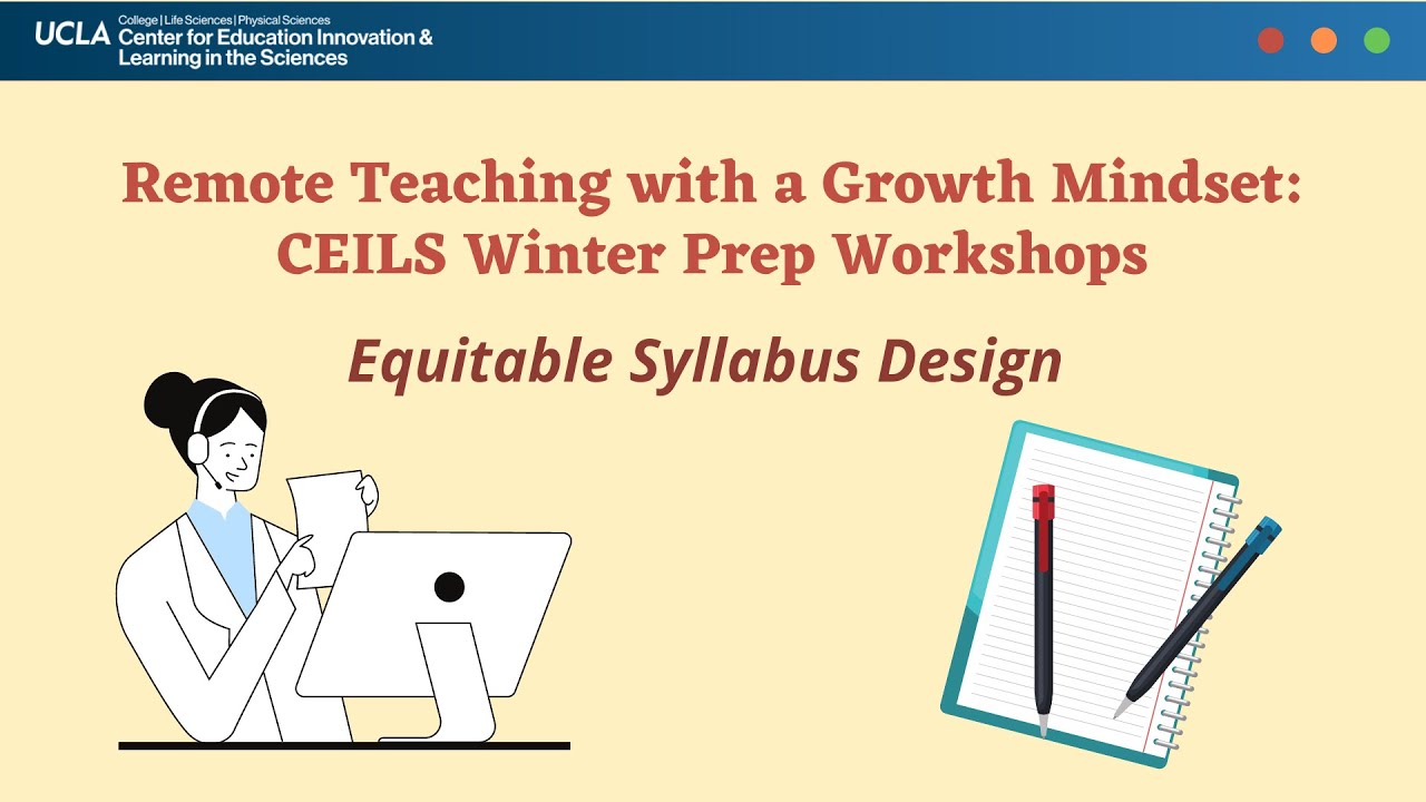 Equitable Syllabus Design | CEILS Winter Prep Workshop