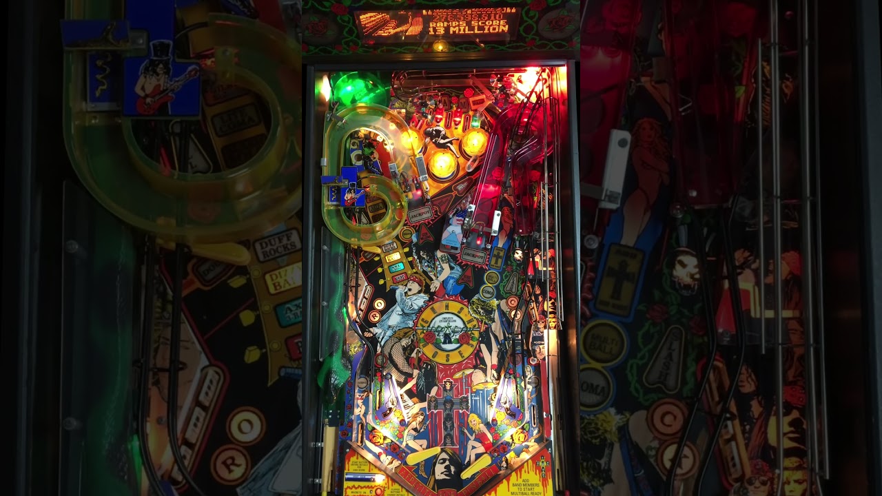 Guns N' Roses (Data East 1994) - Pinball gameplay