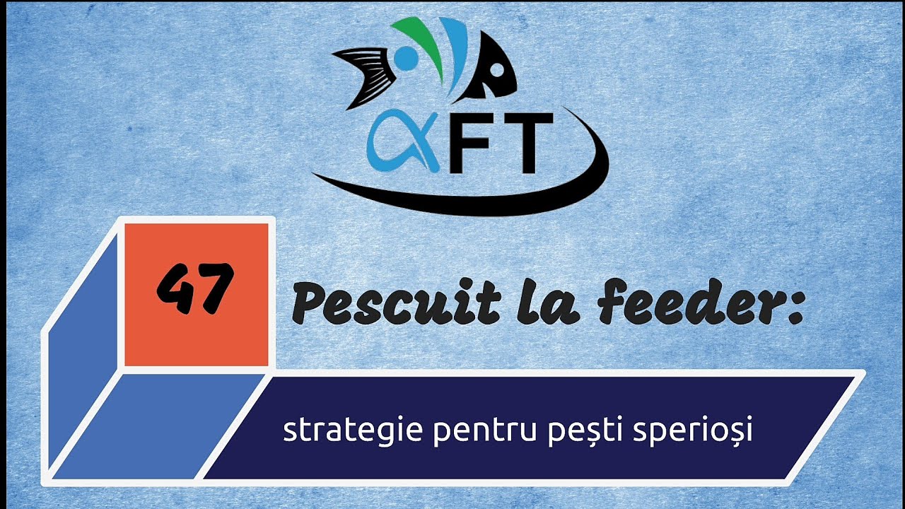 47.- Pescuit la feeder: strategie pentru pești sperioși!