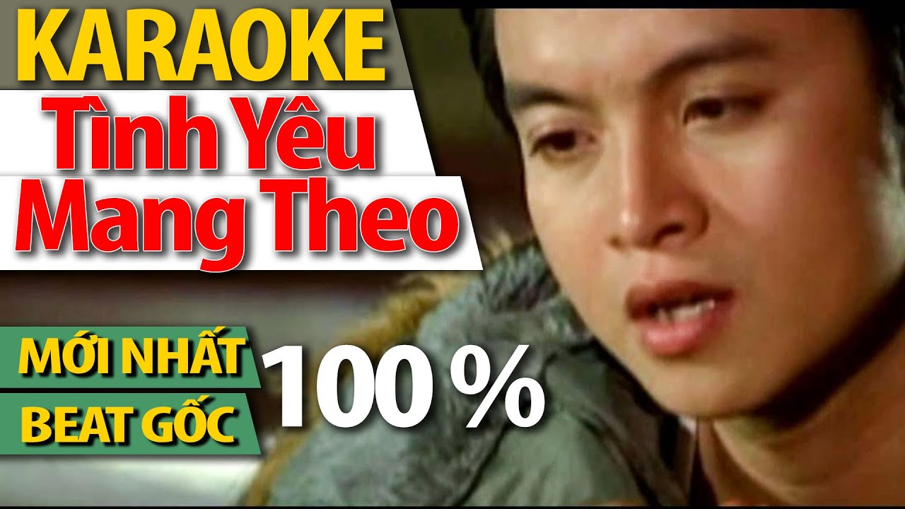 KARAOKE Tình Yêu Mang Theo | Nhật Tinh Anh - Beat Gốc có melody HAY NHẤT